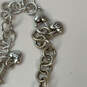 Designer Brighton Silver-Tone Link Chain Fashionable Beaded Necklace image number 4