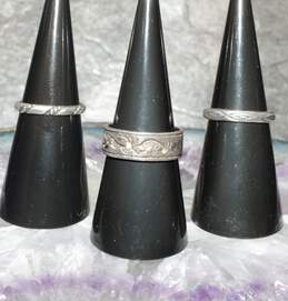 Assortment of 3 Shube Sterling Silver Rings (Size 5.75-7.50) - 8.29g alternative image