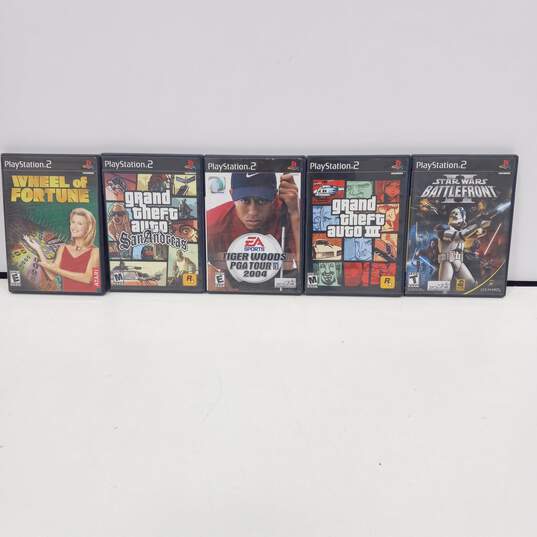 5 Assorted Sony PlayStation PS2 Video Games image number 1
