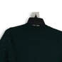 Womens Green Sparkles Knitted Long Sleeve Crew Neck Pullover Sweater Size M image number 4