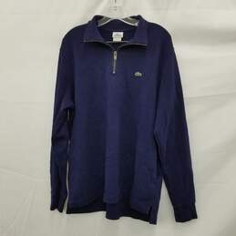 Lacoste Vintage Navy Blue Sweatshirt Size XL