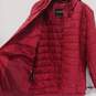 Women's Long Sleeve Front Pocket Full-Zip Hooded Puffer Jacket L image number 3