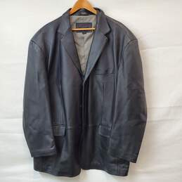 Stafford Blazer Button Front Leather Jacket Size XXL