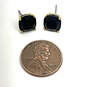 Designer Kendra ScottGold-Tone Black Square Crystal Stone Stud Earrings image number 1