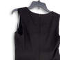 NWT Womens Black Sleeveless Square Neck Back Zip Fit & Flare Dress Size 12 image number 3