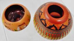 2 Small Navajo Native American Style Pottery Vases alternative image