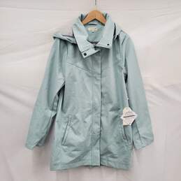 NWT WM's Mia' Melon Waterproof Teal Green Blue Hooded Jacket Size L