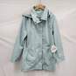 NWT WM's Mia' Melon Waterproof Teal Green Blue Hooded Jacket Size L image number 1