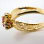 14K Yellow Gold Ruby & Diamond Accent Ring 3.4g image number 5