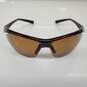 Nike Tailwind Brown Semi-Rimless Polarized Sunglasses image number 2