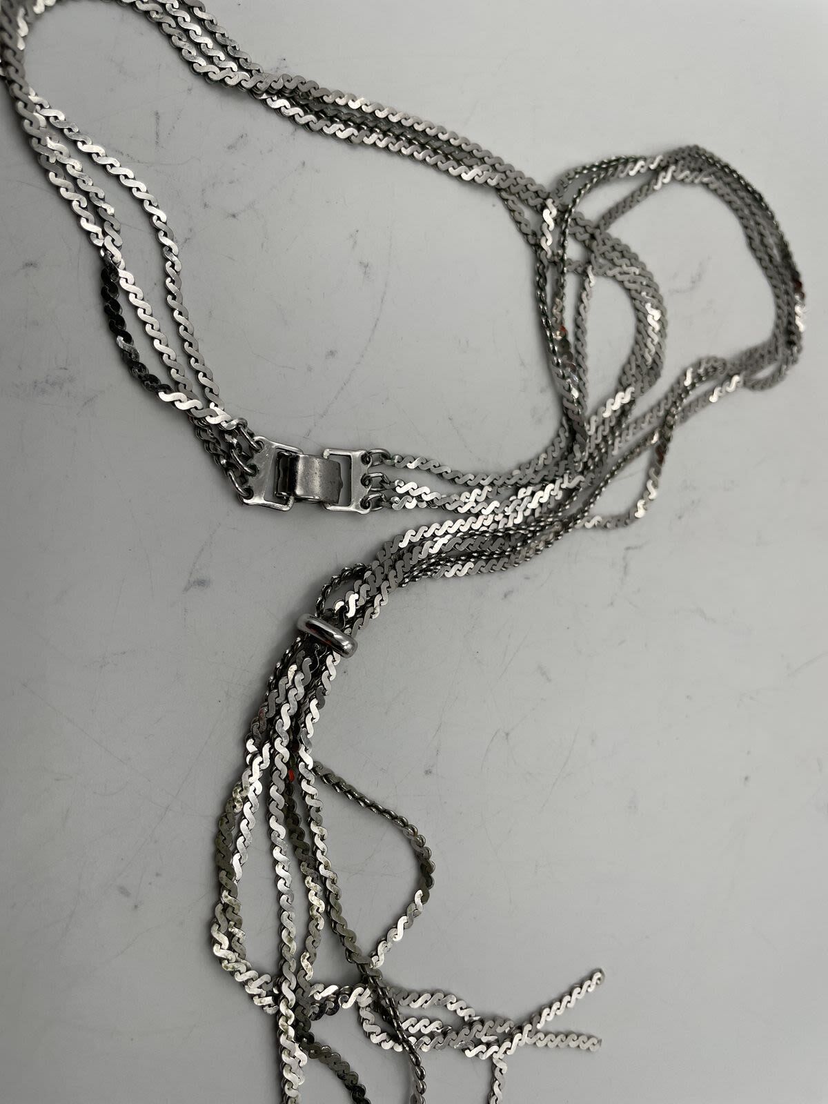 Napier Vintage Sterling Silver Unusual Link Chain Necklace | eBay