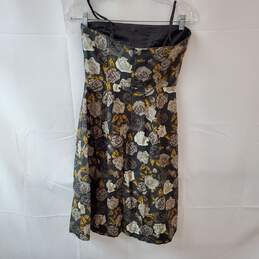 Black Sleeveless Dress with White/Yellow/Gray Floral Print Size 2 - Tag Attached