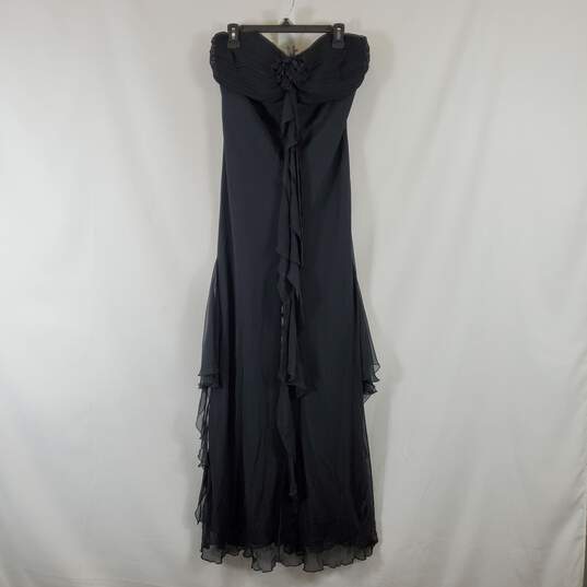 A.B.S Evening Women's Black Pleated Dress SZ 12 NWT image number 1