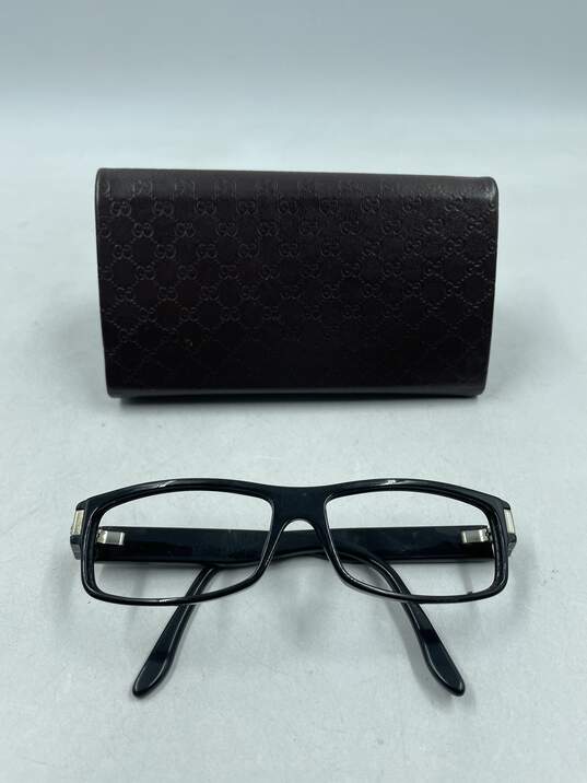 Gucci Black Rectangle Eyeglasses image number 1