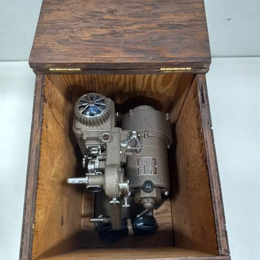 Revere Eight 8mm Film Projector Model 85 & Wood Case image number 1