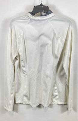 The North Face Women White Quarter Zip Pullover Sweatshirt L alternative image
