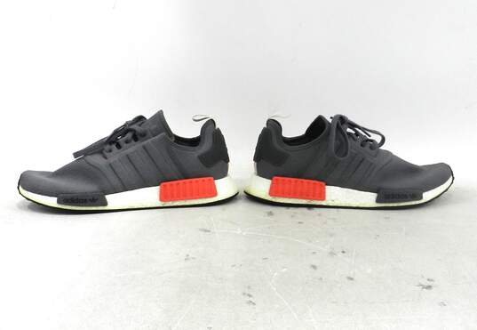 Adidas Nmd R1 Gray Shock Red Men's Shoe Size 12 image number 5