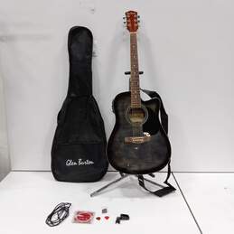 Glen Burton Electric Acoustic Guitar Model VCH009 In Gig Bag With Accessories (Tuner, Stings, Picks, Cord)