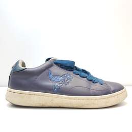 Coach C101 Rexy Leather Sneakers Blue 7.5