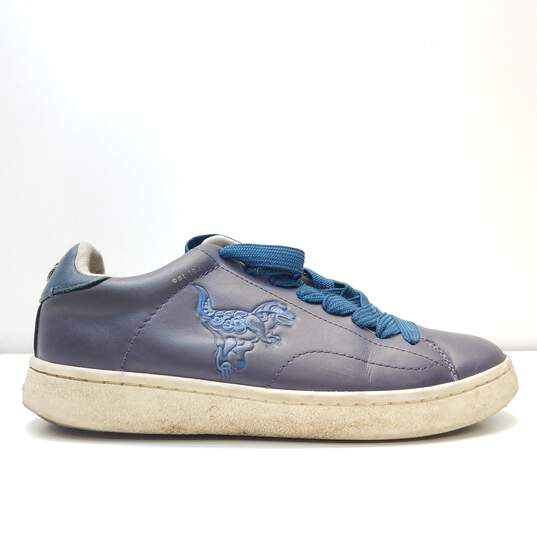 Coach C101 Rexy Leather Sneakers Blue 7.5 image number 1