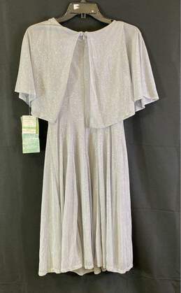J. Taylor Women's Silver Glitter Dress- Sz 8 NWT Vintage Deadstock alternative image