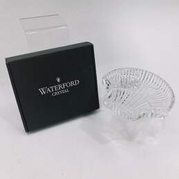 Waterford Crystal 7-inch Shell Shaped Vanity Dresser Tray/Trinket Dish
