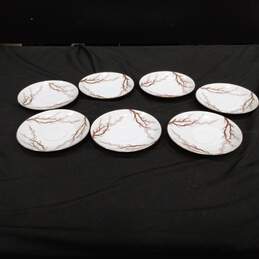 Bundle of 6 Kent Spring Willow White Ceramic Saucers