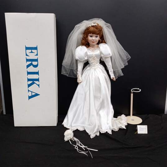 Erika Porcelain Bride Doll In Box 62/750 image number 1