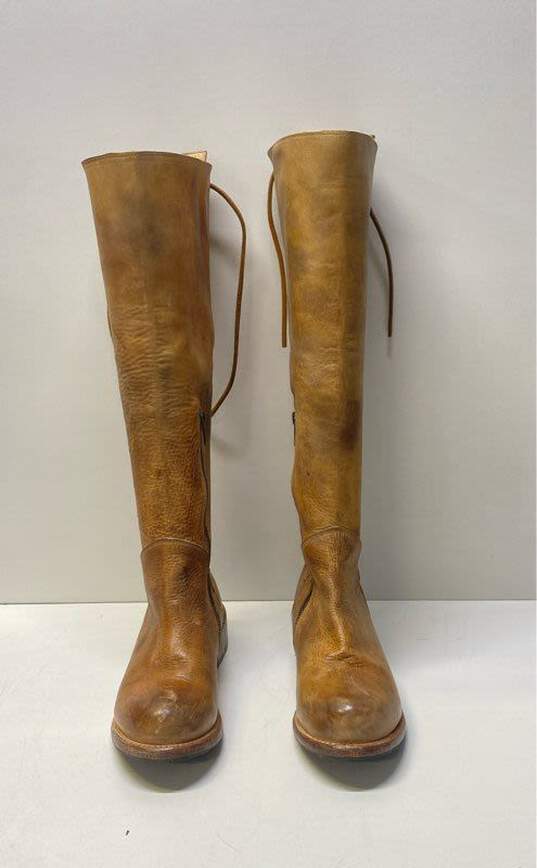 Bed Stu Manchester Tan Leather Knee High Boots Shoes Size 7 M image number 3