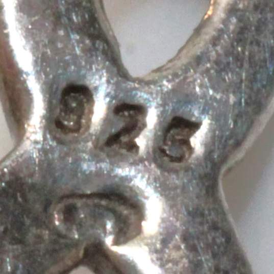 3 Pairs of Sterling Silver Earrings image number 7