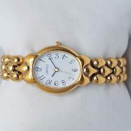Lanco Gold Tone 22mm Oval Shaped Bracelet Watch alternative image