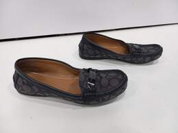 Coach Signature Olive Monogram Pattern Loafer Flats Size 7.5B alternative image