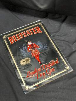 Beef Eater London Distilled Dry Gin Mirror Sign
