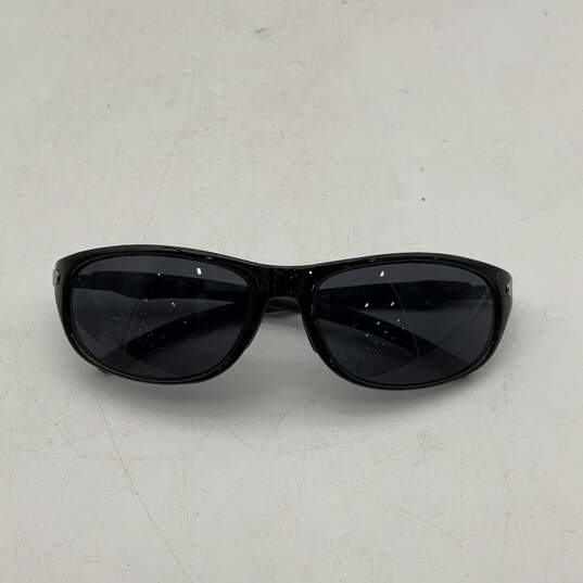 Mens HDS 335 Black Polarized Lens Full-Rim Wrap Sunglasses With Case image number 2