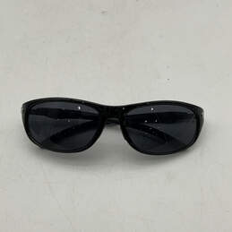 Mens HDS 335 Black Polarized Lens Full-Rim Wrap Sunglasses With Case alternative image