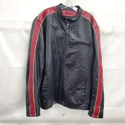 Wilsons Leather M. Julian Black Red Striped Jacket Size XLT