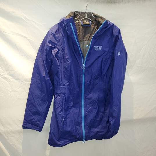 Mountain Hard Wear Blue Full Zip Hooded Jacket Women's Size S image number 1