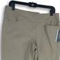NWT Christopher And Banks Womens Taupe Khaki Shaped Fit Mid-Rise Ankle Pants 12P image number 3
