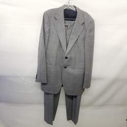 Yves Saint Laurent Vintage Men's Gray Plaid 2-Piece Set Suit Jacket & Pants