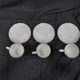 6PC Set of Vintage Noritake Sarita Tea Cups & Saucers alternative image