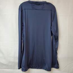 NHL Authentic Pro Fanatics Kraken Hockey Blue Long Sleeve T-Shirt Men's Sized L alternative image