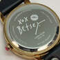 Designer Betsey Johnson BJ00339-08 Gold-Tone Rhinestone Analog Wristwatch image number 4
