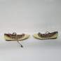 Kaitlyn Pan Women's US Size 7 1/2 Yellow Spiked Flats image number 1