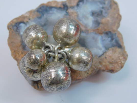 Artisan 925 Modernist Orb Ball Beads Chacha Unique Band Ring 19.9g image number 4