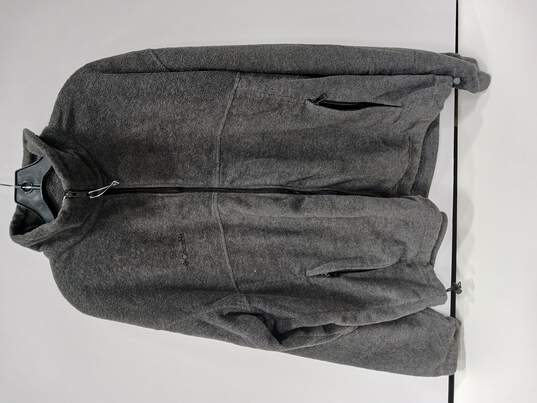 Columbia Grey Fleece Full Zip Jacket Men's Size 1X image number 1