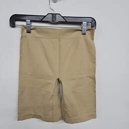 Tan Biker Shorts