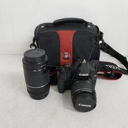 UNTESTED Canon EOS Rebel XS Digital Camera Bundle with Lens & Case