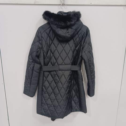Lauren Ralph Lauren Black Quilted Puffer Coat Women's Size XL image number 2