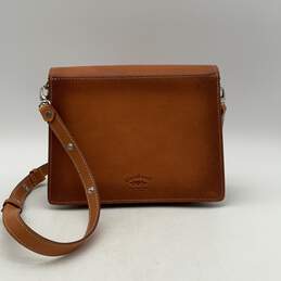 Cavalcanti Womens Brown Leather Adjustable Strap Crossbody Handbag Purse alternative image