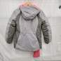 NWT Gerry's 3 in 1 Girls Youth Winter Hooded Grey & Pink Insulted Parka w Reversible Knit Pink Beanie  Size L 14-16 image number 2